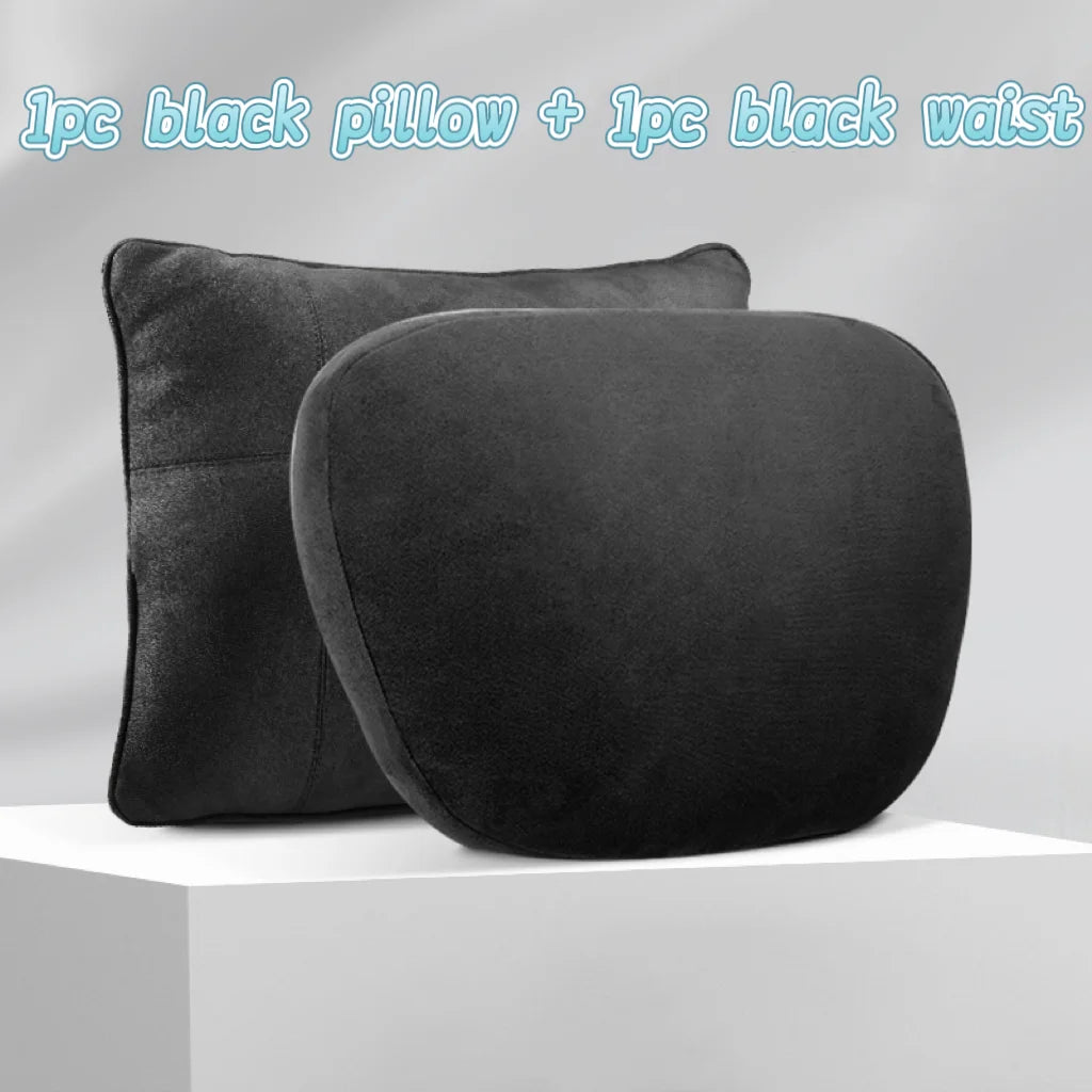 Car Neck Pillow Car Seat Headrest Pillow Auto Memory Cotton Protector Cushion for Universal Car Head Support for Gaming Chair
