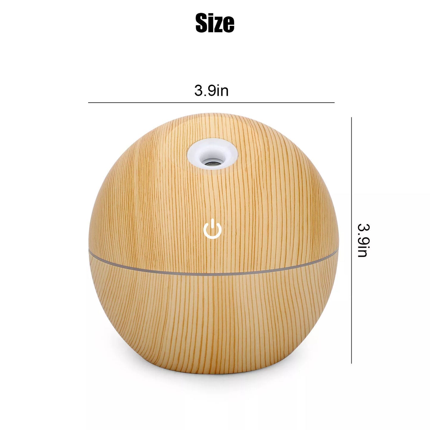 USB Aroma Humidifier Essential Oil Diffuser Ultrasonic Cool Mist Humidifier Air Humificador with 7 Color Change Air Humidifier Aroma Diffuser Essential Oil Humidifier Mist Maker Aromatherapy Wood