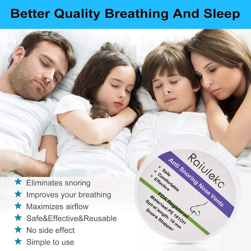 Anti Snoring Nasal Dilator for Easy Breathing Preventing Snoring Breathe Aid Stop Snore Device Easy Breathing Improvement Sleep