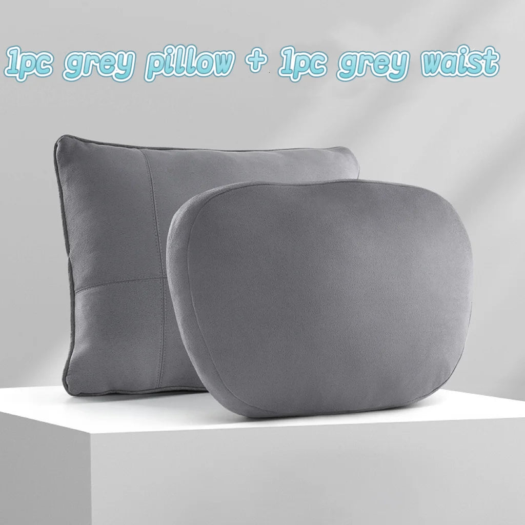 Car Neck Pillow Car Seat Headrest Pillow Auto Memory Cotton Protector Cushion for Universal Car Head Support for Gaming Chair