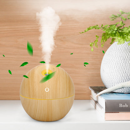 USB Aroma Humidifier Essential Oil Diffuser Ultrasonic Cool Mist Humidifier Air Humificador with 7 Color Change Air Humidifier Aroma Diffuser Essential Oil Humidifier Mist Maker Aromatherapy Wood
